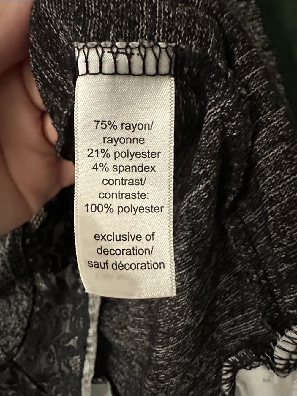 Gray Layered Lace-Hem Women's Top - Picture 3 of 5